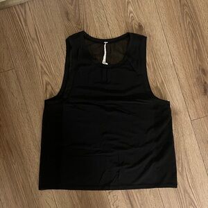 Lululemon Women's Black Sleeveless Top with Mesh Back